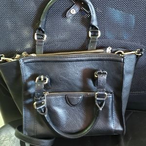 Zara city double zipper crossbody handbag